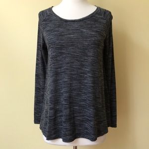 Just be Free Heathered Gray Long Sleeve Tunic Top